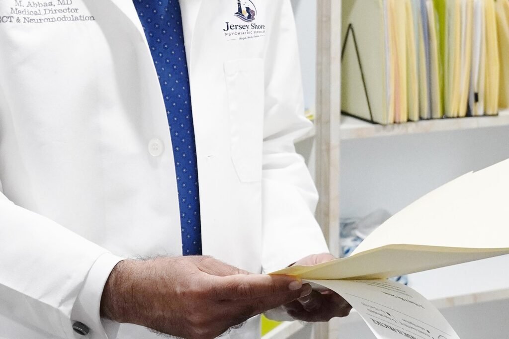 Dr. Abbas preparing an individualized treatment plan